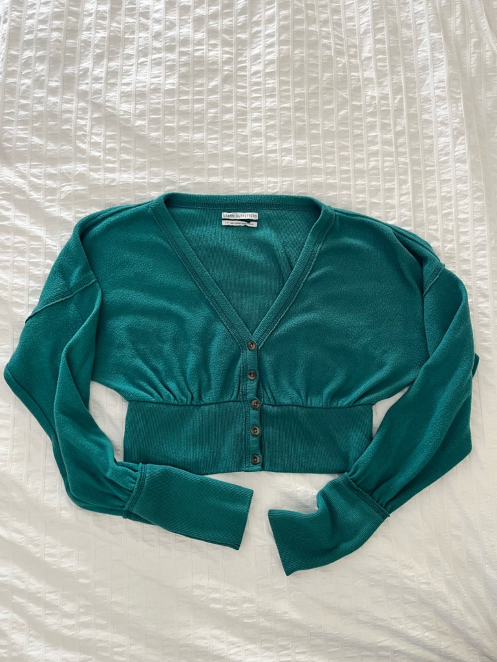 OU Long Sleeve Cropped Shrug